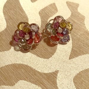 Multicolor flower earrings